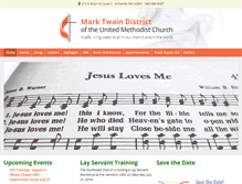 Tablet Screenshot of marktwaindistrictumc.org